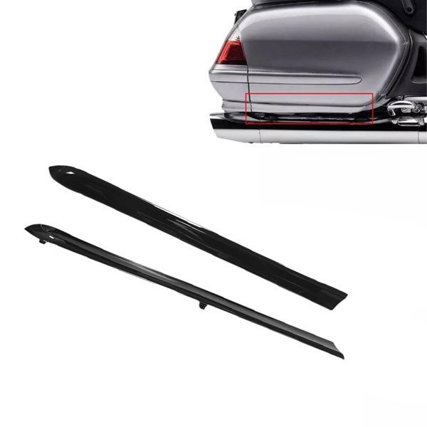 

Motorcycle Trunk Saddlebag Decorative Strip, Bright Black Plastic, 1 Pair. None