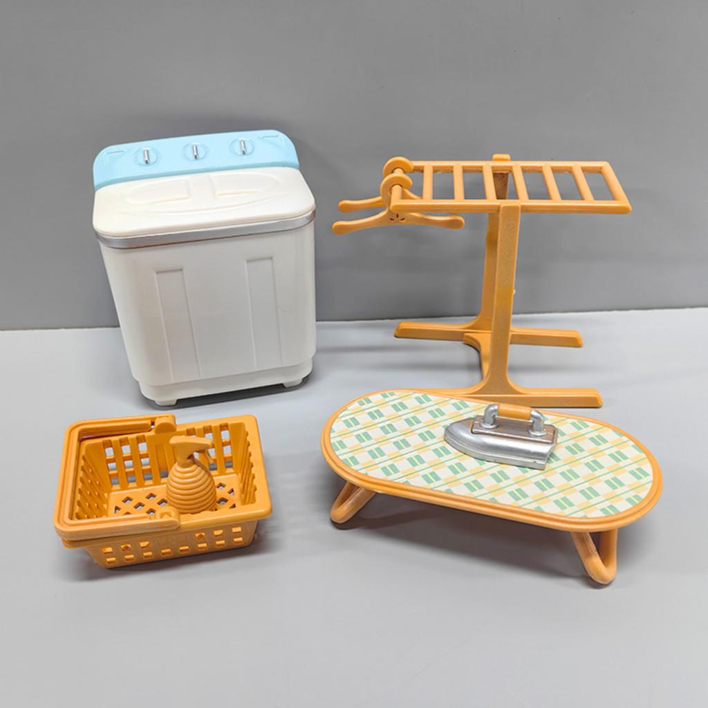 Miniature Furniture Set - Realistic Accessories for Garden and Pretend Play