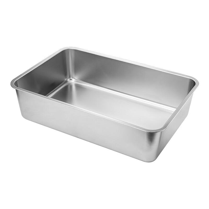ZISIZ 304 Stainless Steel Flat Square Serving Tray