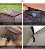 FIELDOOR Tent 150 Ground Sheet Easy To Set Water Heat UV for Solo or 2 Water Pressure Resistance of or More One-touch [Khaki] & [Grey] Up, Resistant,