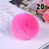 20PCS Imitation Rabbit Fur Ball Handmade Clothing Bag Decoration Artificial Fluffy Soft Pompons Colorful Balls for DIY Keychain