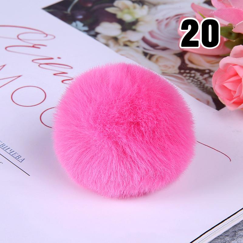20PCS Imitation Rabbit Fur Ball Handmade Clothing Bag Decoration Artificial Fluffy Soft Pompons Colorful Balls for DIY Keychain