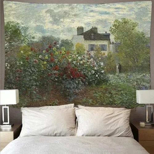 Oil Painting Style Background Tapestry Bedroom Living Room Tapestry Home Wall Decoration Tapestry