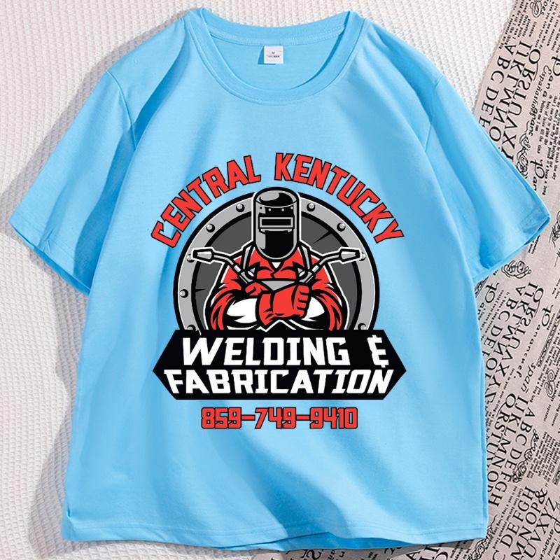 

Funny Welding Printed T Shirt Cotton Short Sleeve O Neck Tshirt Casual Streetwear Trendy Y2k Cotton Male Clothing Loose 4XL