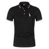 Printed 35% cotton men's casual Solid color slim fit Men's Polo shirt New summer fashion lapel Polo shirt for men