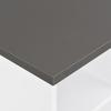 VidaXL Table de bar Blanc et gris anthracite 60x60x110 cm