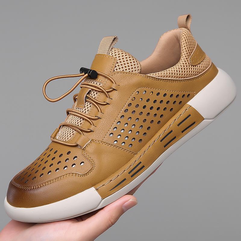 Fashion Designer Men's Shoes with Breathable and Comfortable Summer Sandals Roman Outdoor Leisure Men Baotou Anti-collision Men Shoes