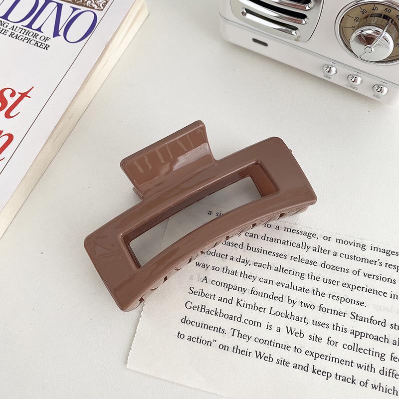 Korean Women Girls Plastic Hair Claws Hair Clips Headwear Large Size Hairpin Crab Barrette Fashion Ornament Hair Accessories