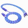 New Arrivals High Quality 2.4A 1m TPE Fast Charging USB Cable Light Flowing Cable for Samsung for Iphone Cable