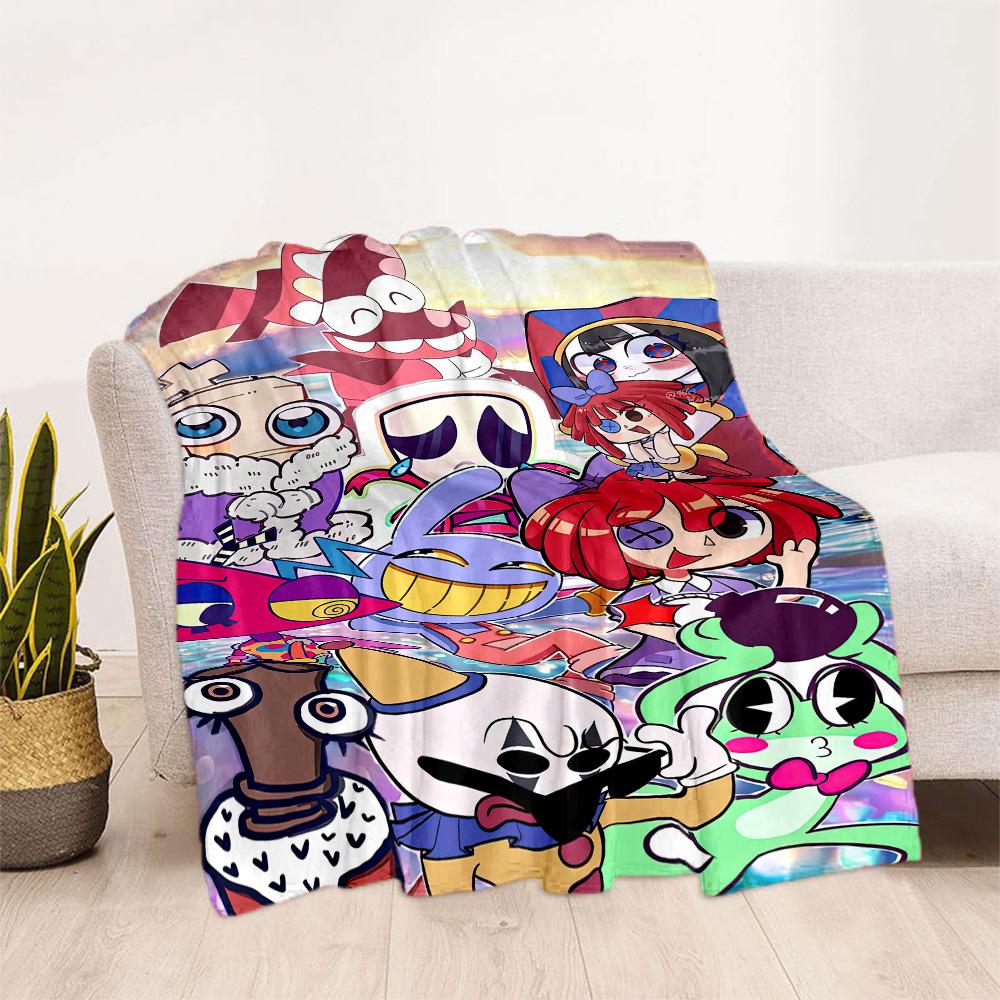 Digital Circus Blanket Durable Comfort Great for Seaside Bed Sofa Four Seasons Universal Warmthful Decor Suitable for Gifting Relatives and Friends