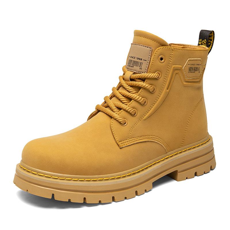 

Martin boots men s new boots men s tooling hiking shoes rhubarb boots men s outdoor high-top Martin boots teen tide 39