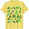 Types of Tree Leaves Biology Nature Educational T-Shirt