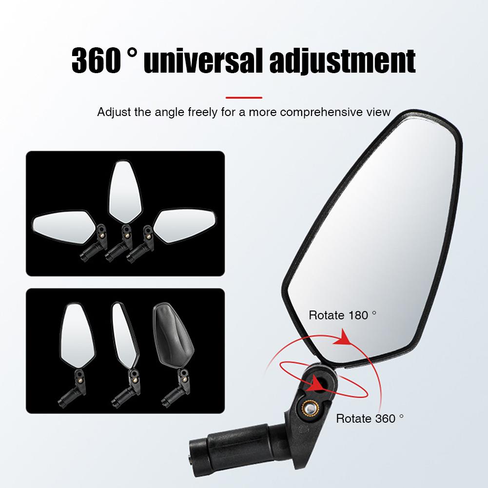 Kolip Adjustable Foldable Bicycle Mirror High Definition Large Viewing Angle Mountain Bike Rear View Mirror