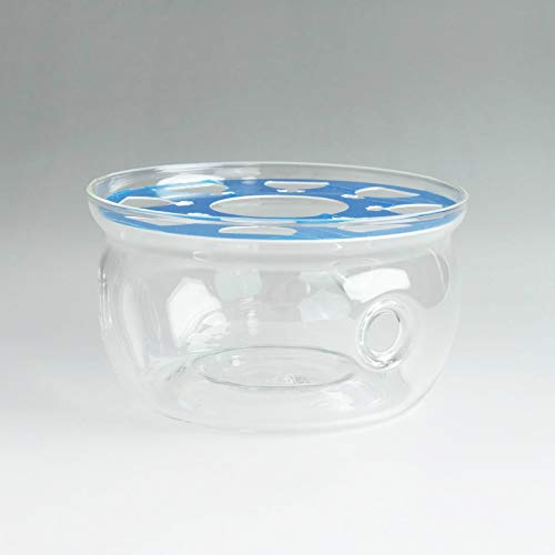 Heat-resistant clear glass teapot warmer for boiling water, heat-resistant up to 120°C (120°C)