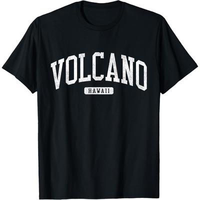 Vulkan Hawaii HI JS03 College Universitätsstil T-Shirt