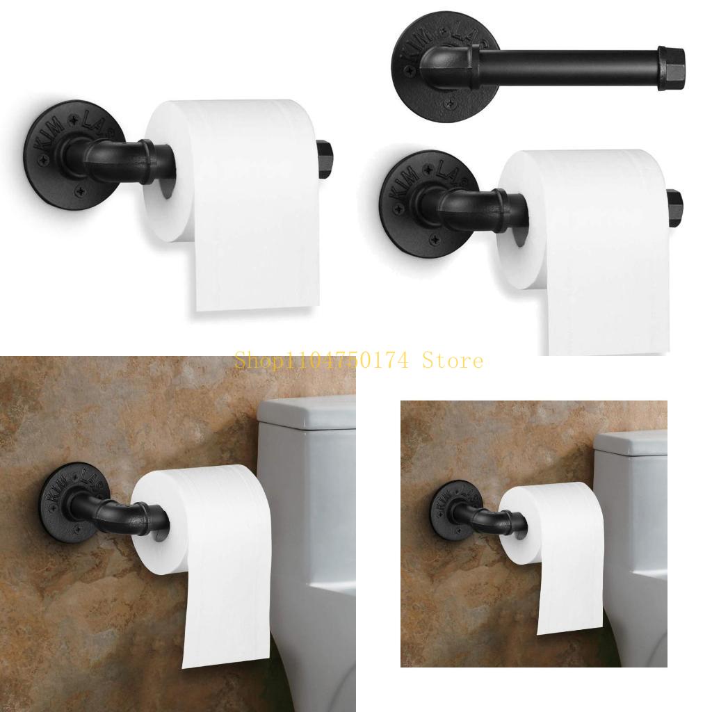 

Wall-mounted Tissue Roll Dispenser Heavy Duty Paper Towel Holder Industrial Pipe Towel Rack for Bathroom Kitchen top sale China Mainland