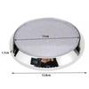 12V 46 LED Round Car Roof Light Lamp Chrome Carbon Look Interior Super Bright with ON/OFF Switch For Camper Van Caravan Boat RV