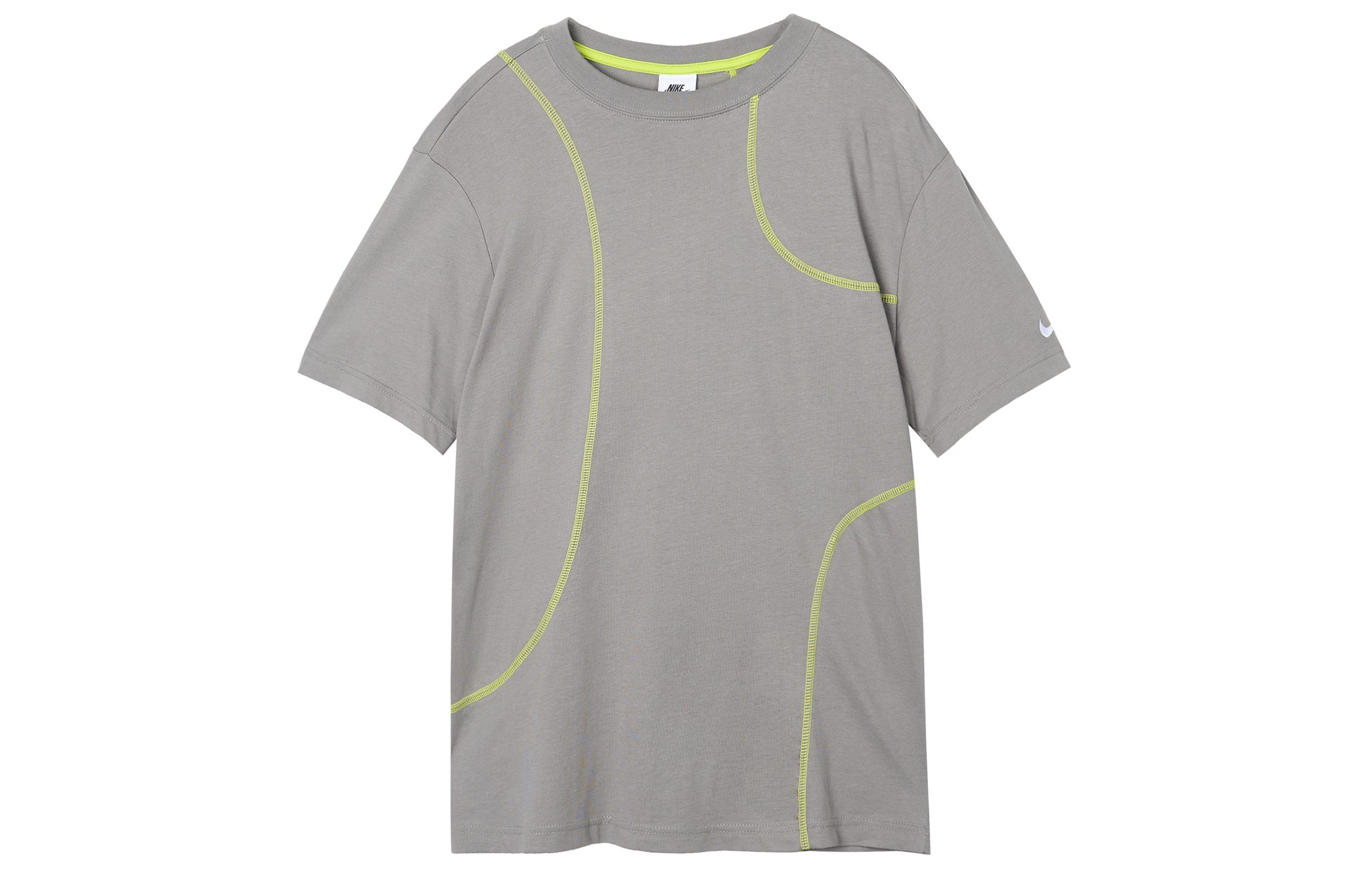 Nike SS22 Drop Shoulder Sleeve T Shirt Women s Asphalt Gray DM6370-029 L