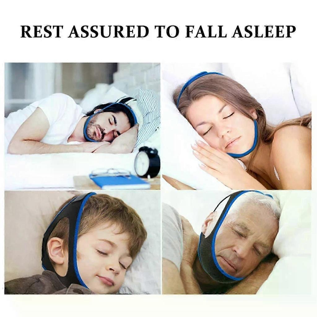 Anti-snoring Mouthpieces Chin Strap Sleep Care Breathable and Comfortable Anti Snore Belt for Men Women Daily Sleeping