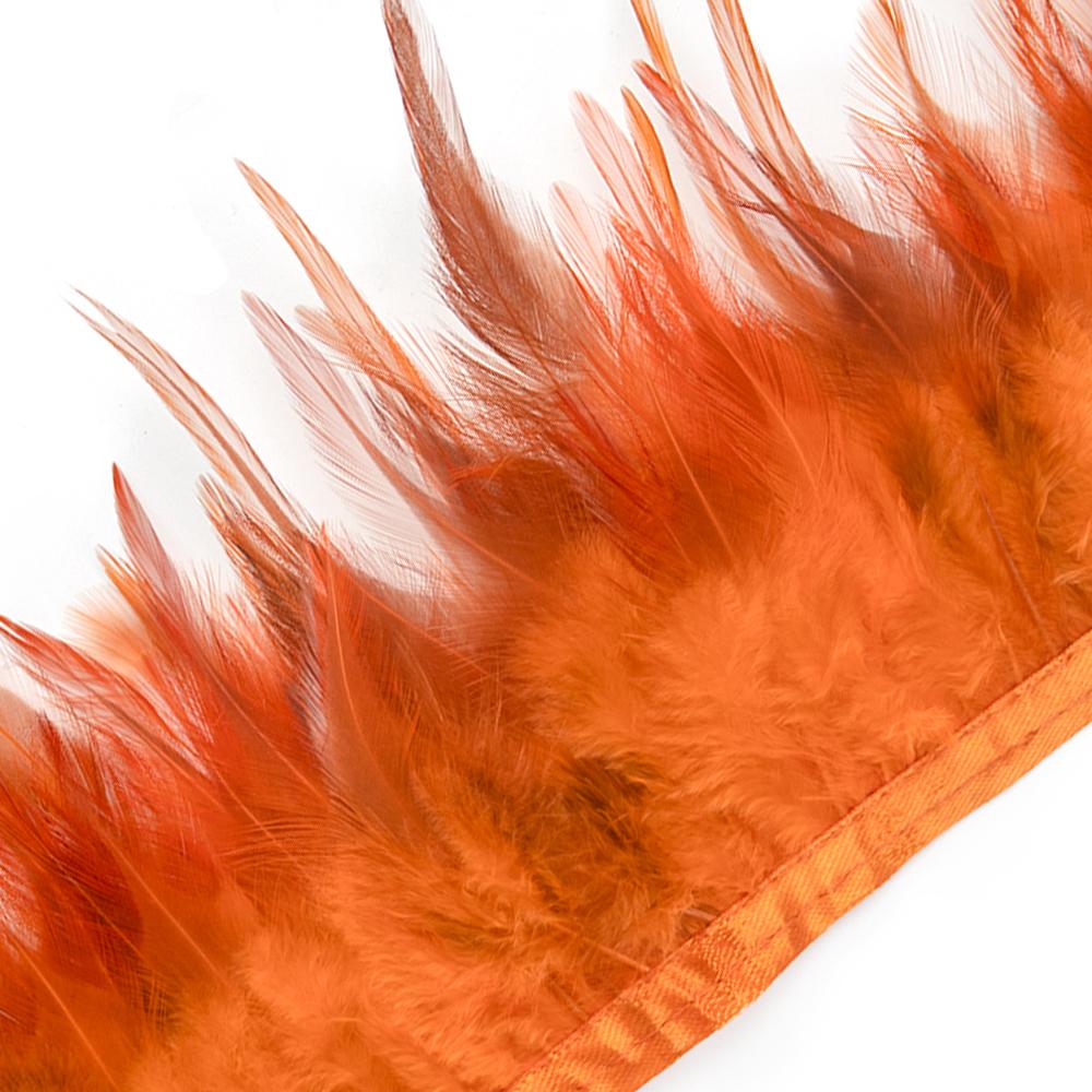 1M 5M 10Meters Dyed Colorful Rooster Chicken Feathers Trim 8-12CM Soft Plumes Ribbon Fringe for Wedding Dress Sewing Decoration