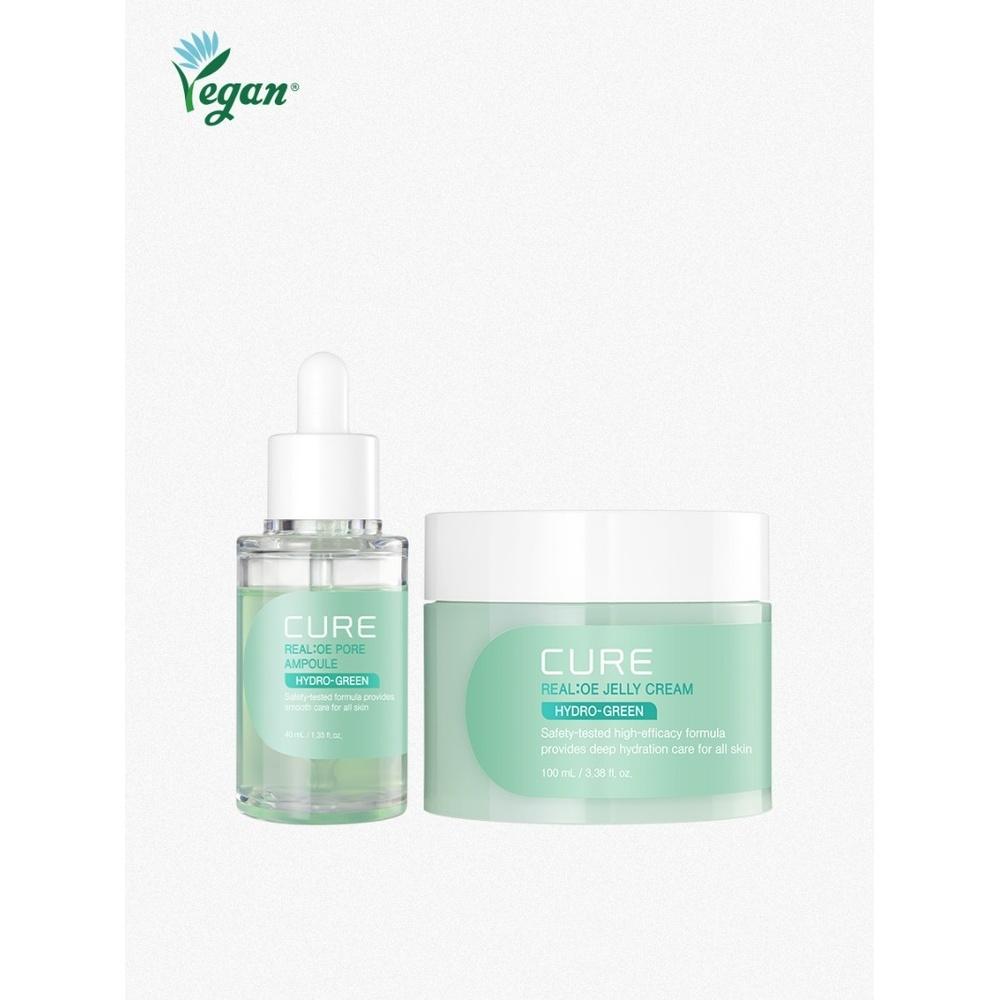 

Kim Jeong Moon Aloe Cure Cica Pore Ampoule (40ml) + Jelly Cream (100ml) Set