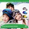 Children's Ski Goggles Eye Protection Boys and Girls Anti-fog Windproof Snow Mountaineering Spherical Large Field of View Anti-ultraviolet