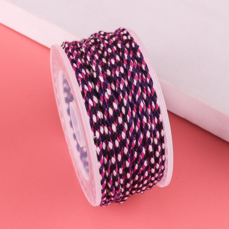 Sigu Sanhua Tibetan-Style Star & Moon Bodhi Cotton Thread - Non-Elastic, Wear-Resistant DIY Weaving Rope