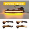 2Pcs 12V Smoked Lens LED Side Rearview Mirror Blinker Dynamic Turn Signal Light Compatible with BMW X3/F25 X4/F26 X5/F15 X6/F16