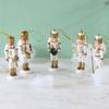 13CM British-Style Drumming Nutcracker Soldier Christmas Ornament Holiday Gift
