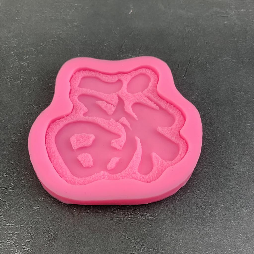 Chocolate Candy Sugar Craft for Creative Chinese Style Fu Paste Mold Cake Decorating Tools Silicone Mold Gift for Baking