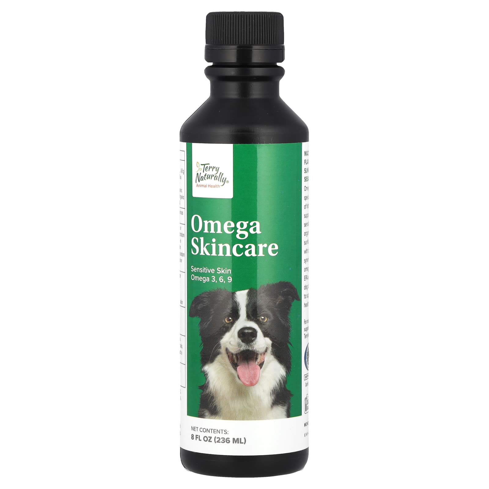 Terry Naturally, Animal Health, Omega Skincare, для чувствительной кожи, 8 жидких унций (236 мл) blue