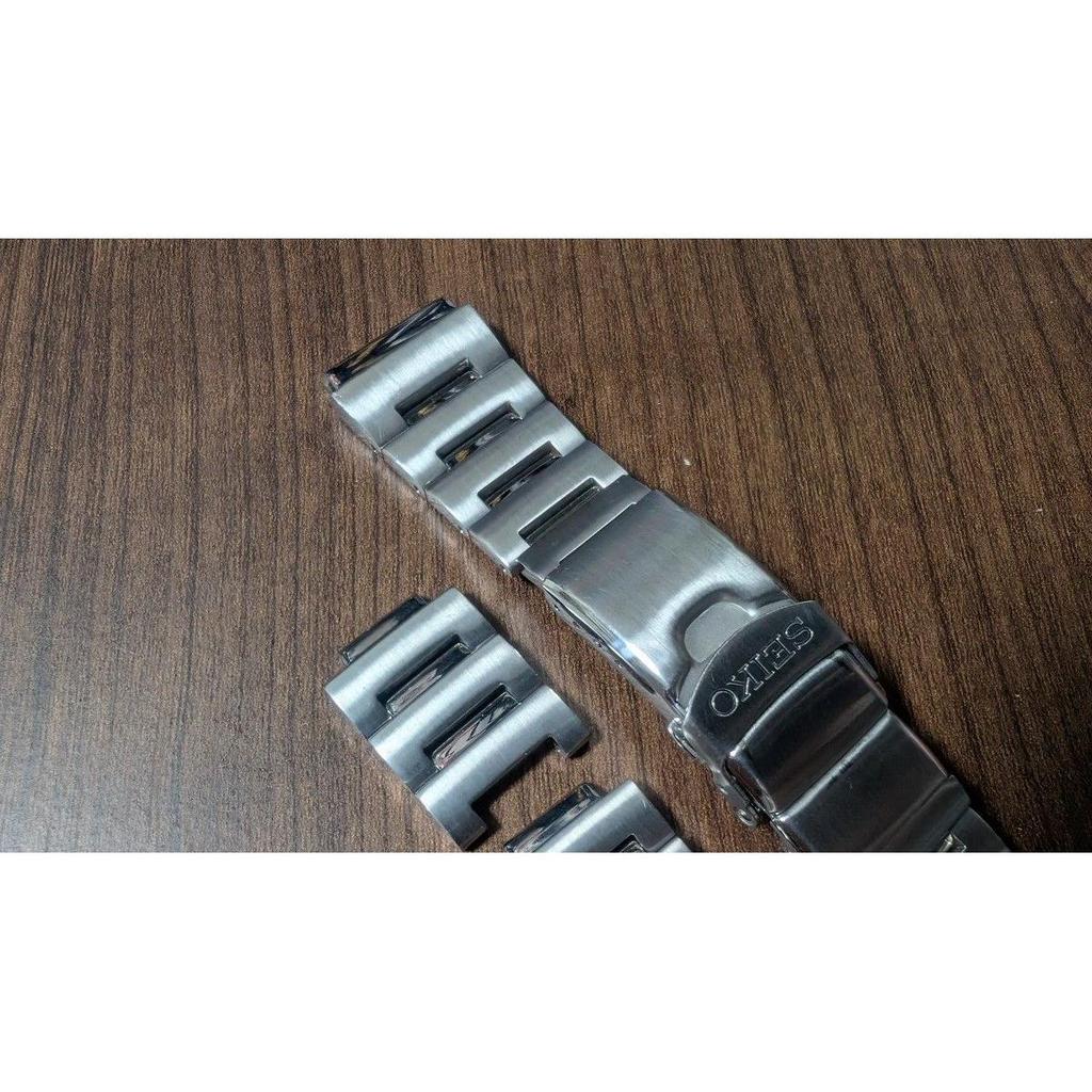 Used SEIKO Genuine Stainless Steel Watch Strap Bracelet Silver Flight Master SNA411P1/413P1
