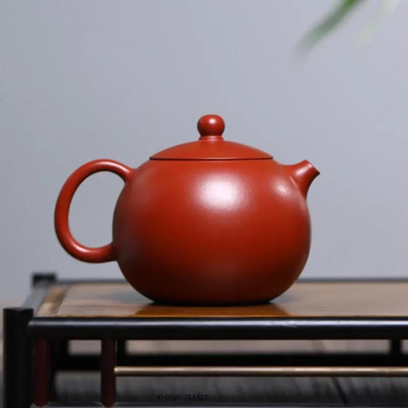 

170ml Chinese Yixing Purple Clay Teapots Beauty Tea Infuser Kettle Handmade Xishi Tea Pot Household Raw Ore Zisha Tea Set