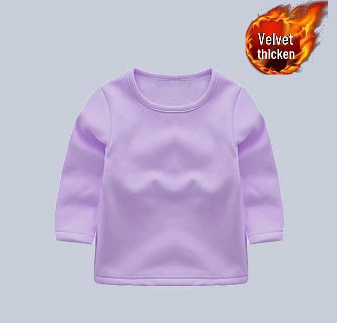 Kids' 2024 Cotton High Neck Long Sleeve T-Shirt – Cozy, Trendy Autumn/Winter Base Layer for Boys & Girls.