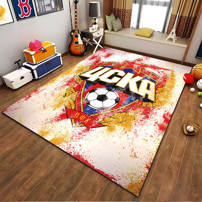 CSKA Soccer Badge Carpet suitable as a non-slip mat for the living room or bedroom sofa