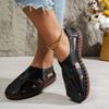 2025 Closed Toe Women's Sandals New Plus Size Casual Comfortable Summer Hollow Out Soft Bottom Best Seller Flat Sandals