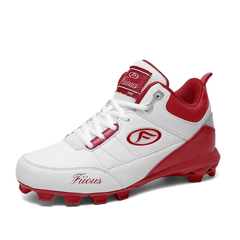 Professional Baseball Shoes Men's Plus Size Comfortable Rugby Softball Shoes Fitness Training Competition Shoes Sizes 38-47