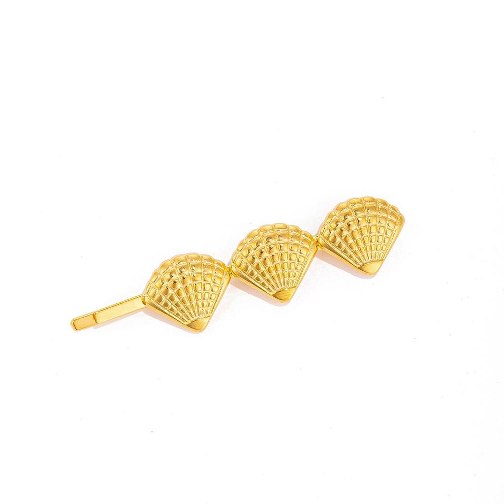 Zinc Alloy Flower and Pearl Hair Clip with Starfish and Shell Design for Women