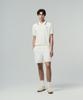 SERGIO TACCHINI M Small Cable Short Sleeve Polo (White)