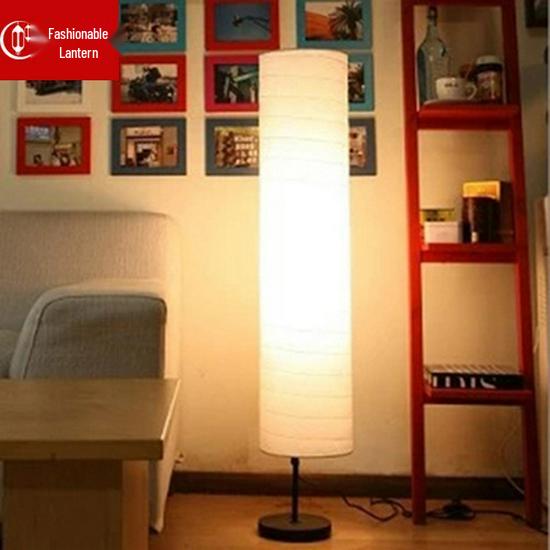 Nordic Japanese Warm Modern Floor Lamp for Bedroom, Study, or Living Room