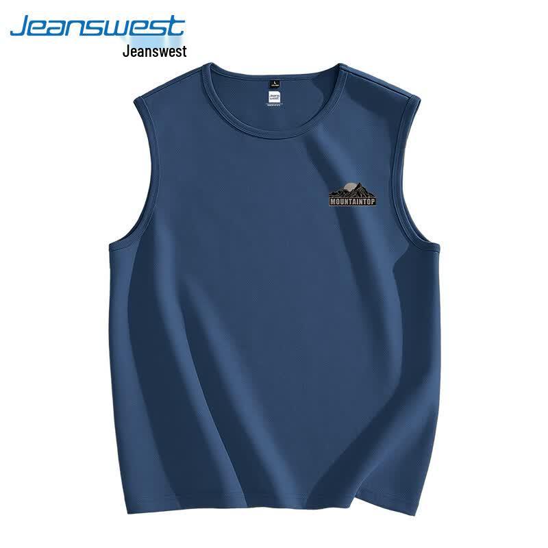 Jeanswest Men's Cotton Loose Fit Sleeveless Vest T-Shirt