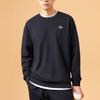 Anta Lifestyle Series Solid Color Crew Neck Pullover Long Sleeve Sweatshirt Unisex Sweatshirt Black 972348710-6