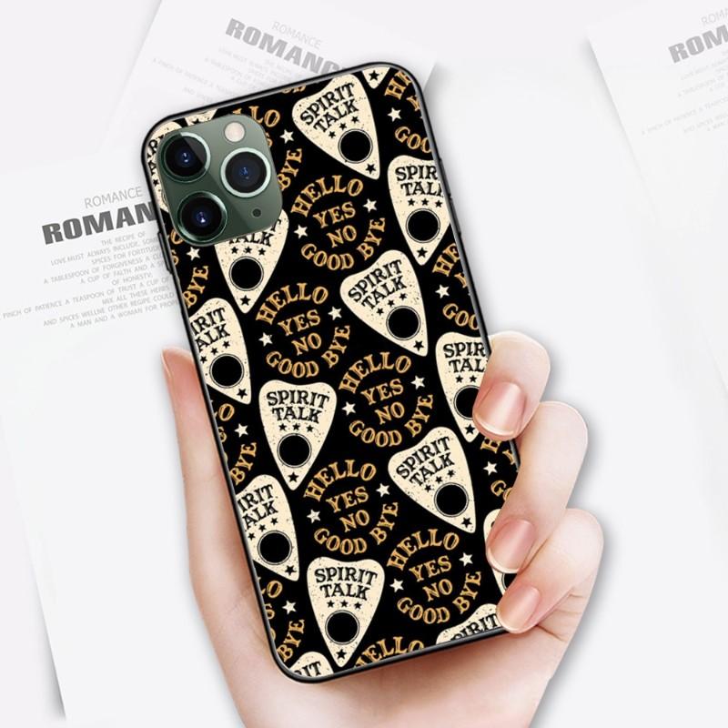 Witches Moon Tarot Čarodějnický obal na telefon pro iPhone 14 13 12 11 XS X 8 7 6 Plus Mini Pro Max SE 2022 Měkký černý kryt na telefon