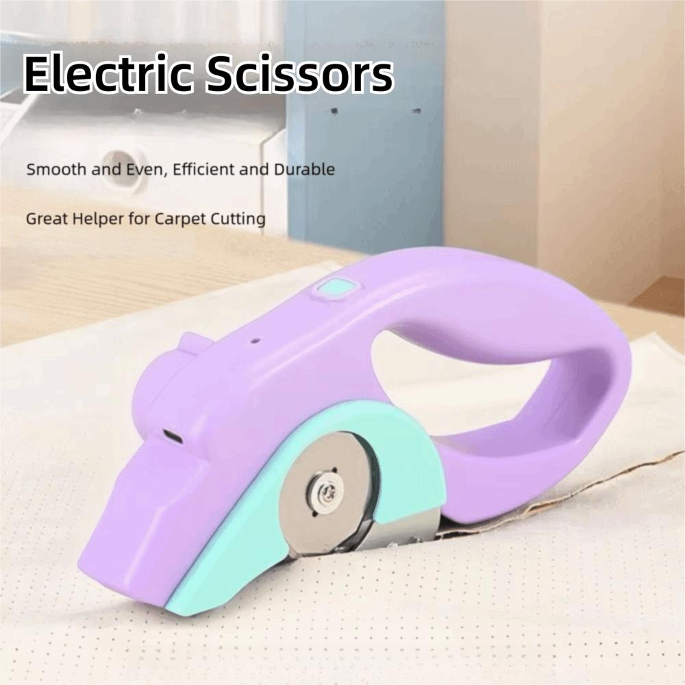 Precision Cutting Fabric Cutter Ergonomic Handle Cordless Rotary Shears  Cutting Cardboard
