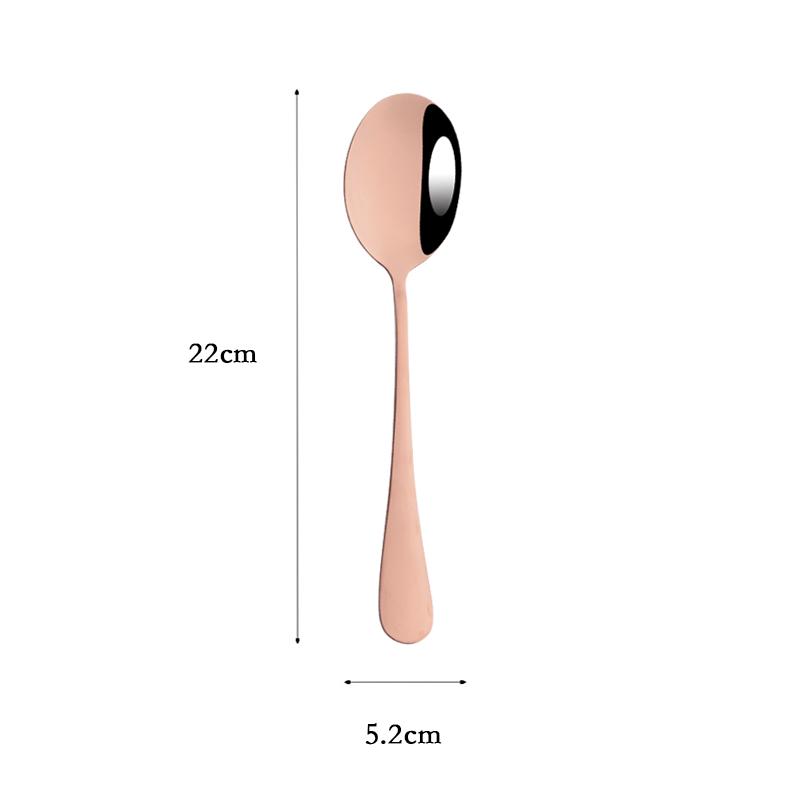 Rose Gold Dinnerware Cutlery Set Stainless Steel Tableware Service Fork Colander Spoon Cake Shovel Kitchen Dinner Flatware Set