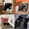 Funny Dinosaur Cushion Cover Pillowcase Upholstery Sofa Throw Pillow Home Decor Pillowcas