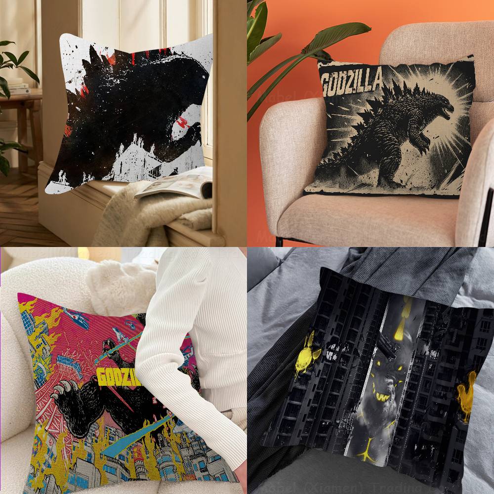 Funny Dinosaur Cushion Cover Pillowcase Upholstery Sofa Throw Pillow Home Decor Pillowcas