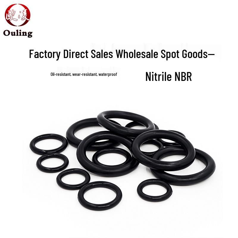 Oil-Resistant Nitrile Rubber O-Ring, Inner Diameter: 43.7/45/46.2/47.5/48.7/50mm X 5.3mm.