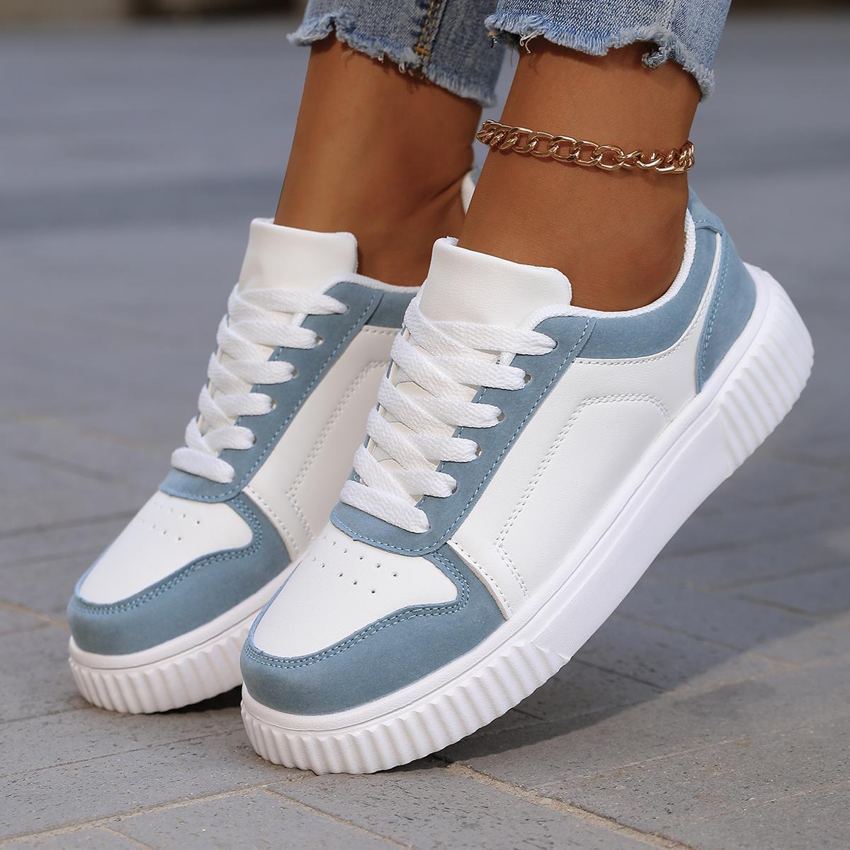 

Womens Sneakers Autumn White Shoes Lightweight Thick Sole Non Slip Skatebaord Shoes Unisex Casual Sports Shoes for Man 37