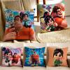 W-wreck-It R-ralph Pillow Case Anti-dustmite Invisible zipper Sofa Bed